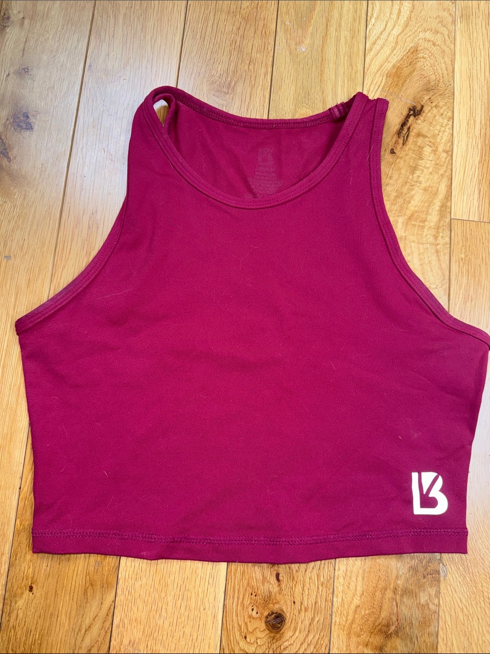 BuffBunny Burgundy Cropped Tank Top